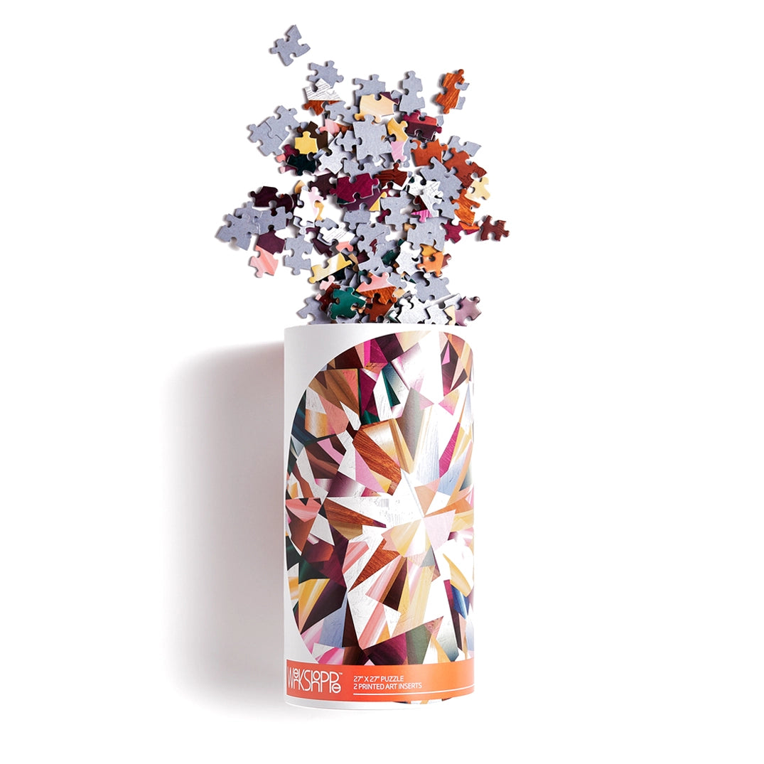 Multifaceted Diamond Abstract Round | 1000 Piece Jigsaw