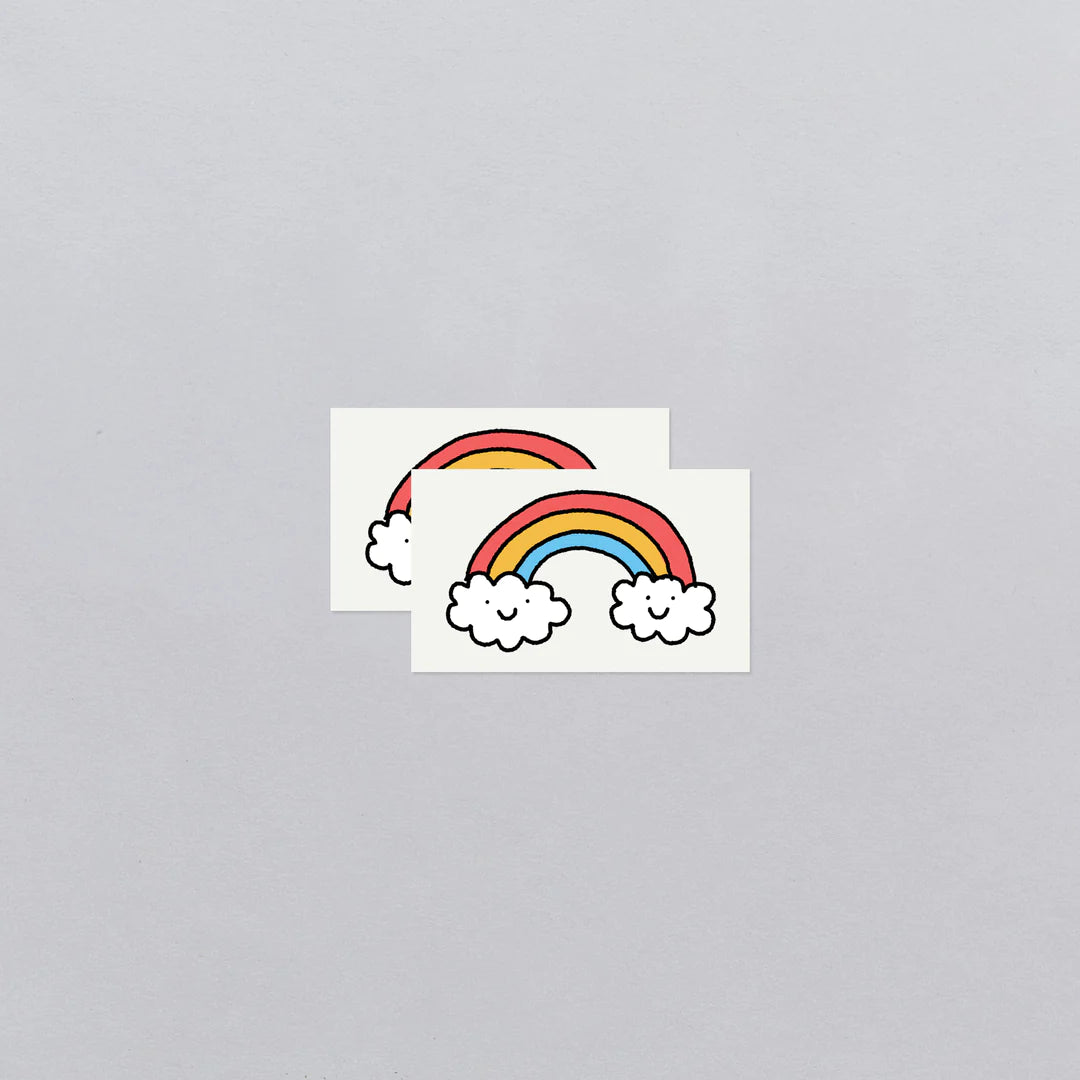 Cheery Rainbow Tattoo Pair