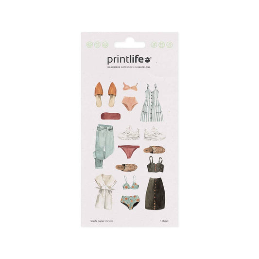 Washi Paper Stickers | Outfits - Casual Summer