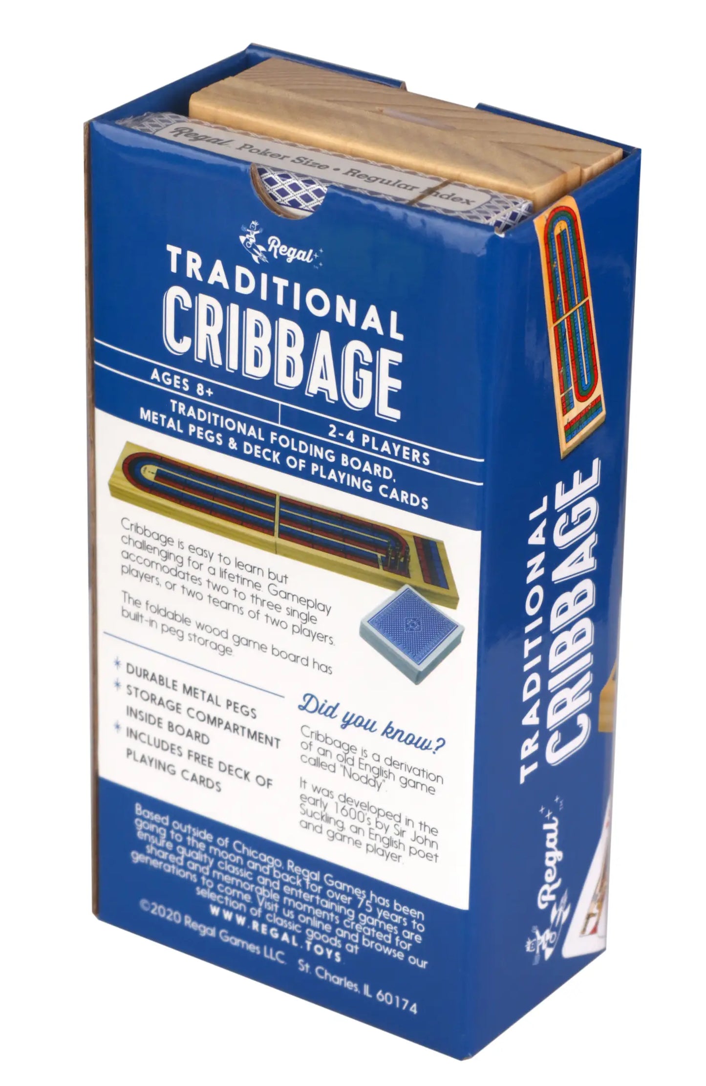 Wood Cribbage Game