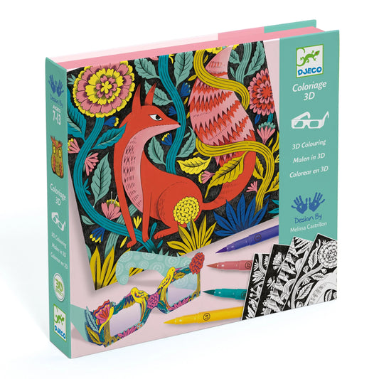 Fantasy Forest 3D Felt Tip Marker Coloring Activity