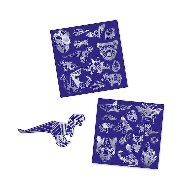 Iron Holographic Sticker Scratch Art Activity Set