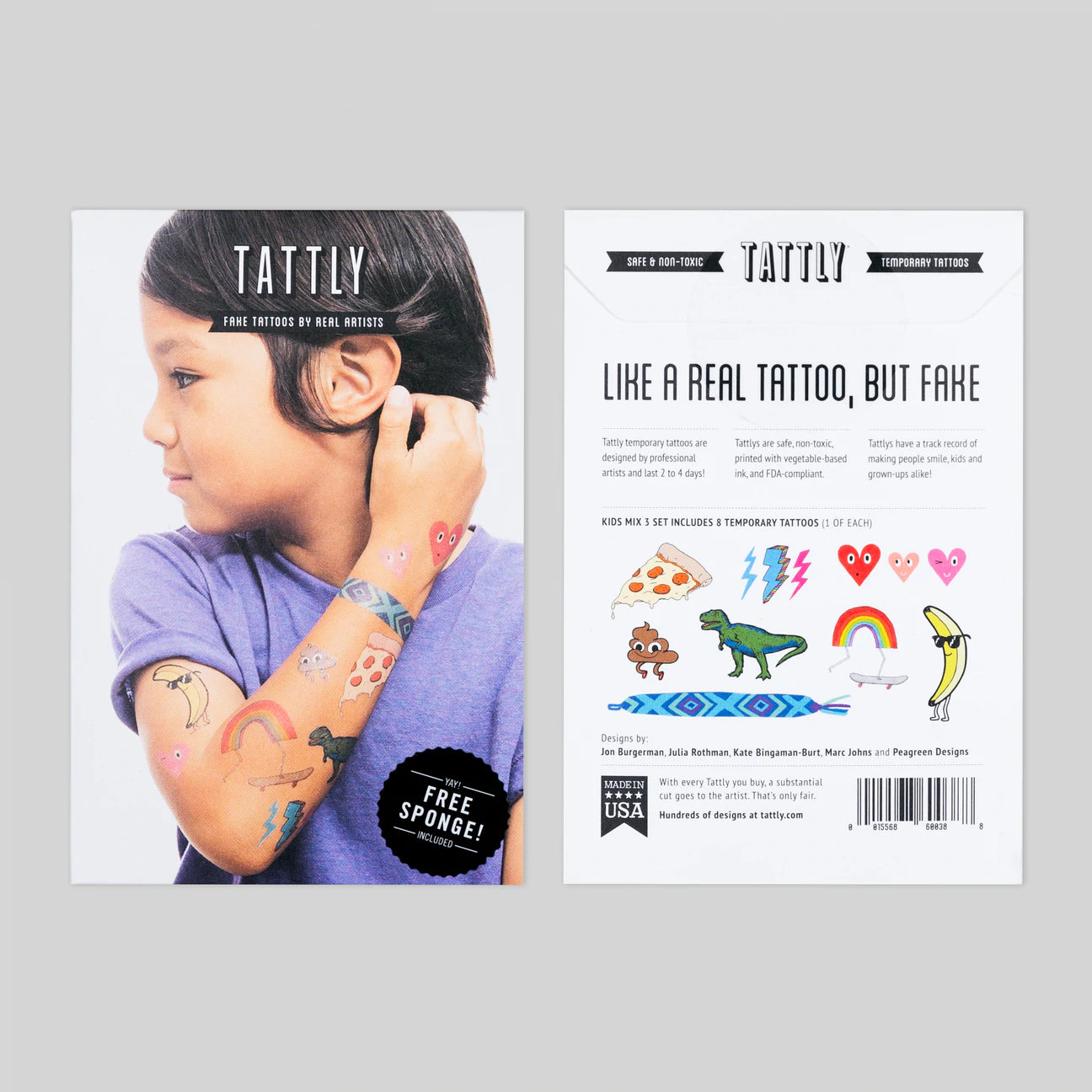 Kids Mix Three Tattoo Set