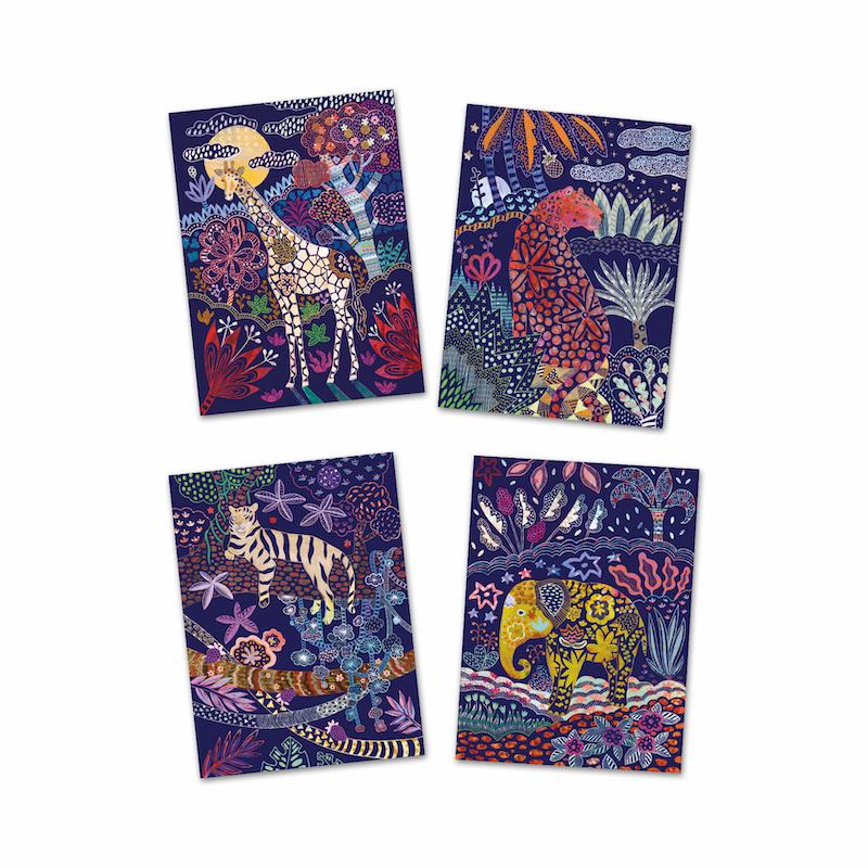 Safari Lush Nature Scratch Card Activity Set