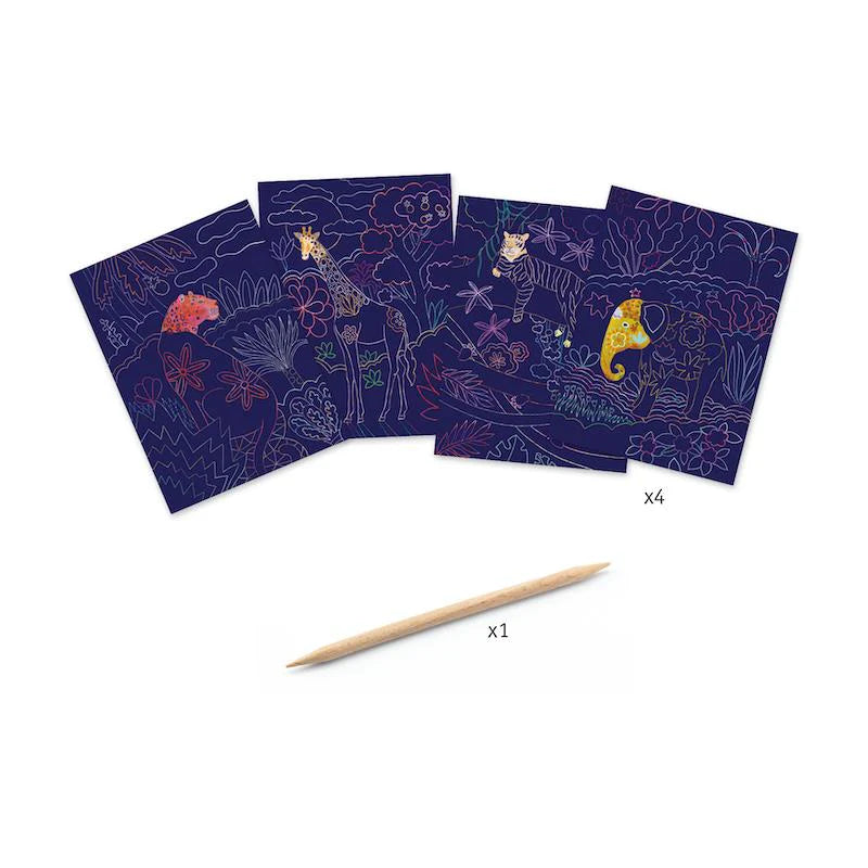 Safari Lush Nature Scratch Card Activity Set