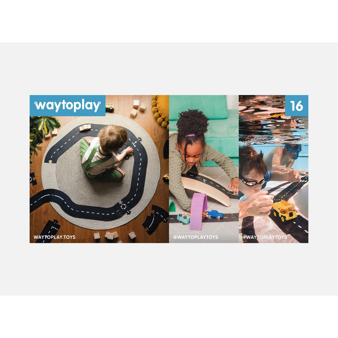 Medium Flexible Toy Road Set | Expressway