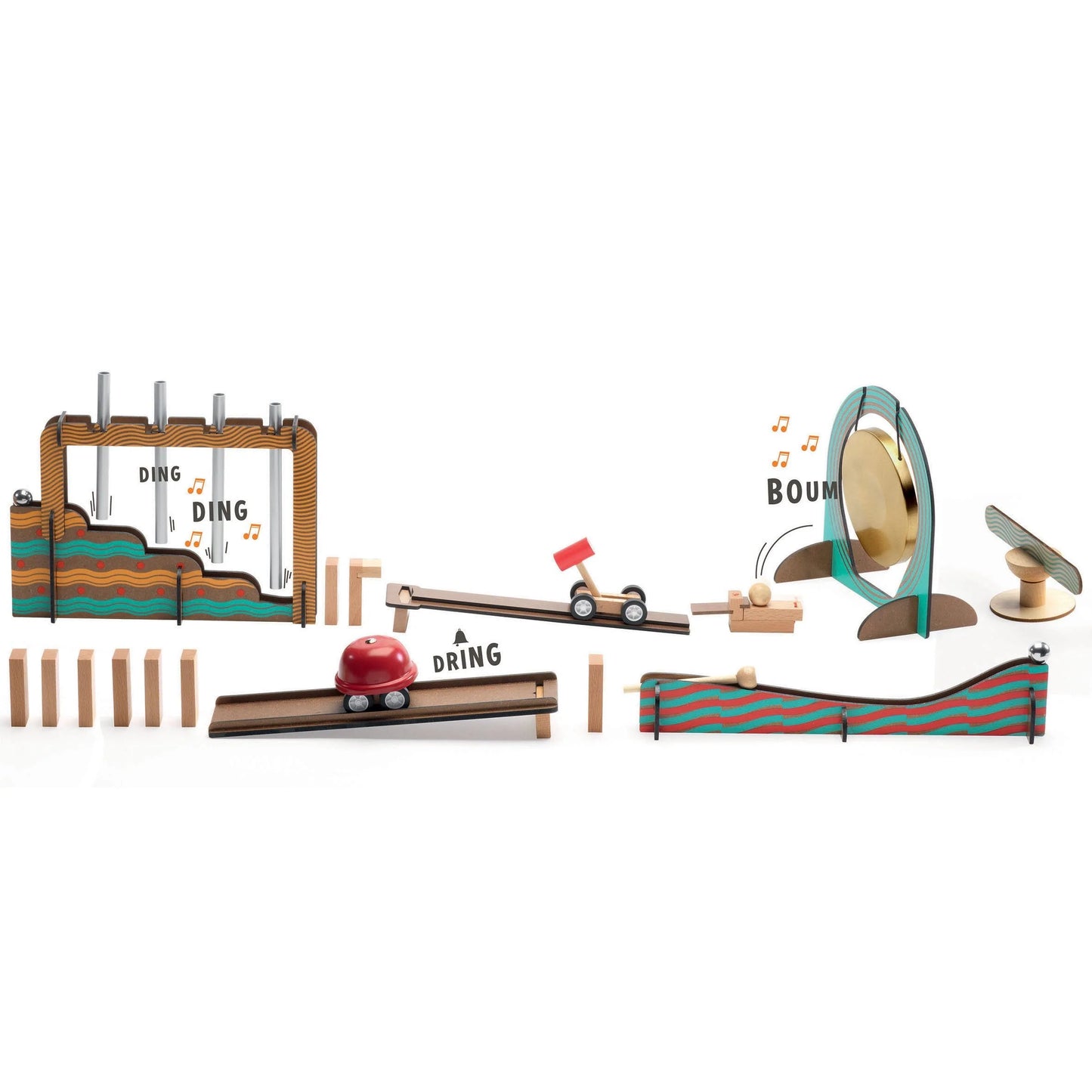 Zig & Go Music | 52 pc Chain Reaction Construction Set
