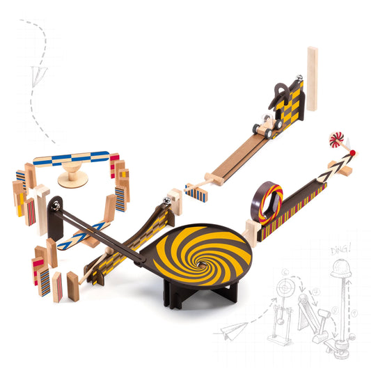 Zig & Go Wroom | 45 pc Chain Reaction Construction Set