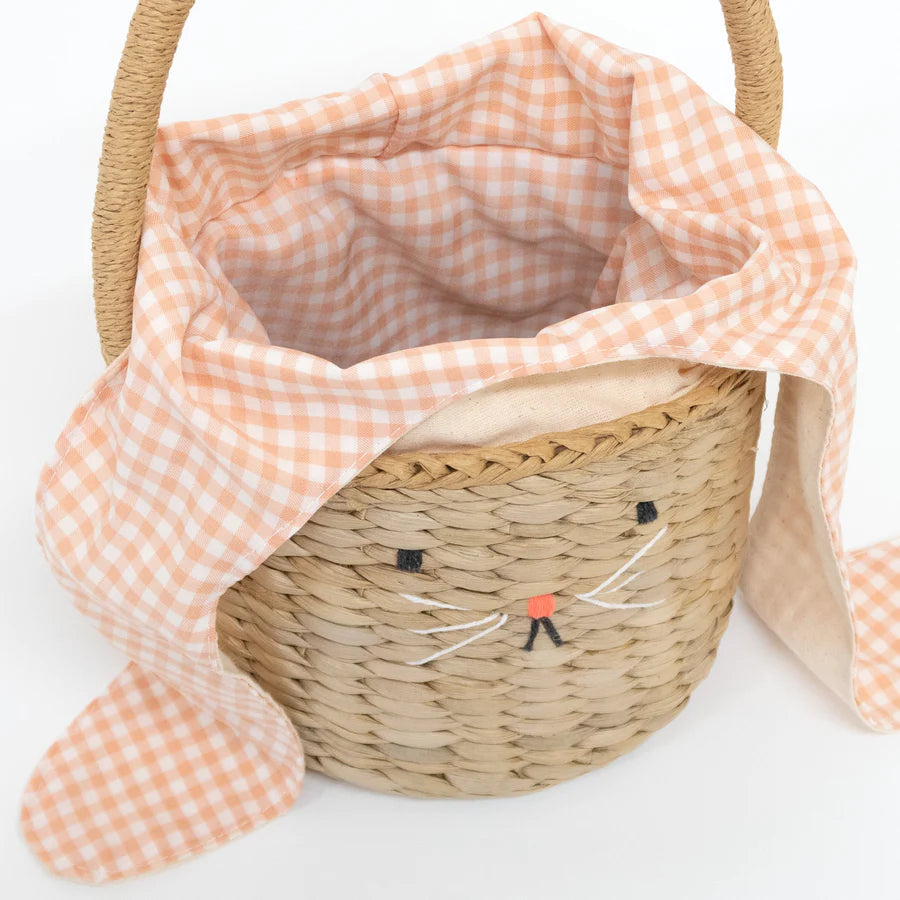 Gingham Bunny Basket