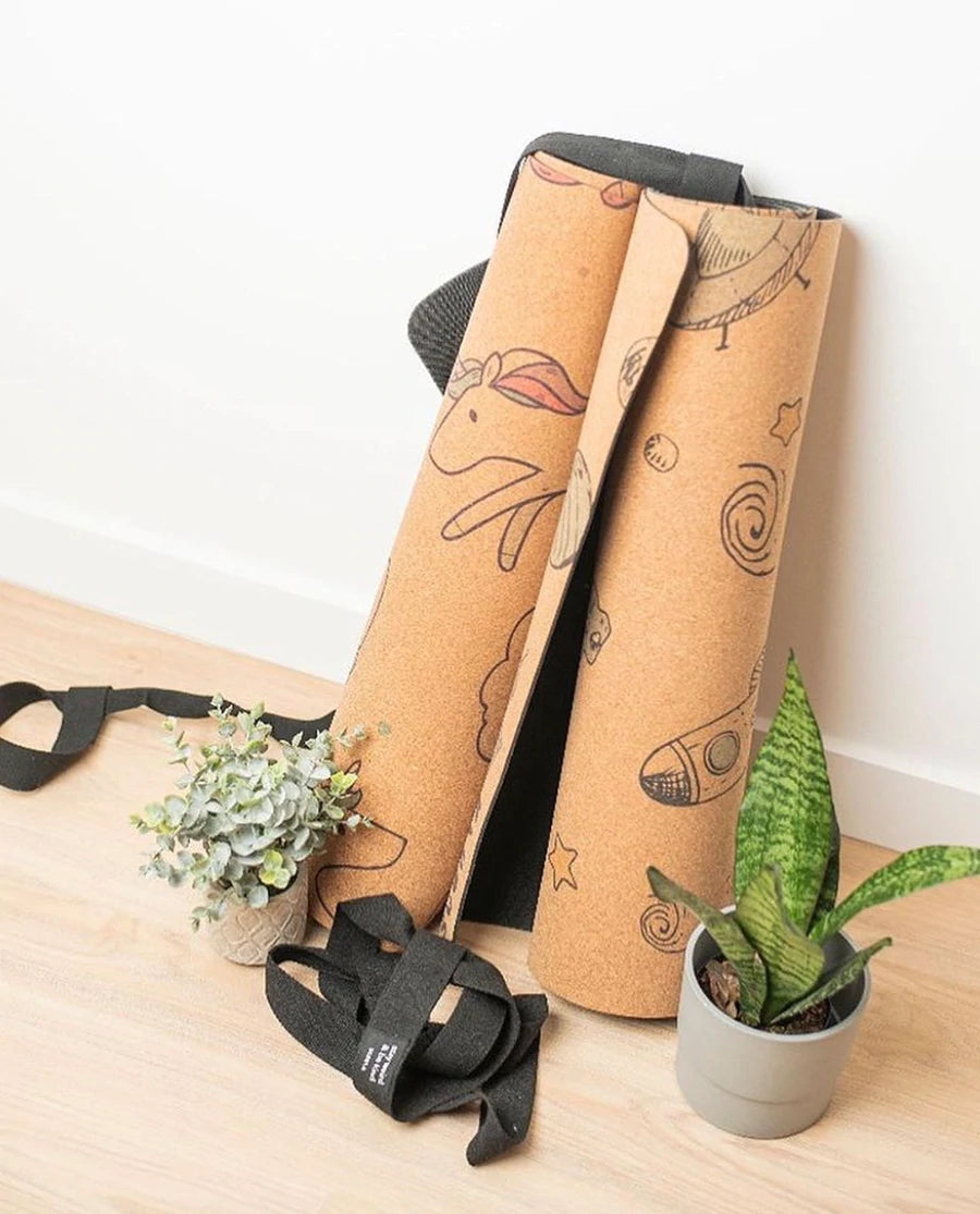 Kids Unicorn Non-Toxic Cork Yoga & Play Mat